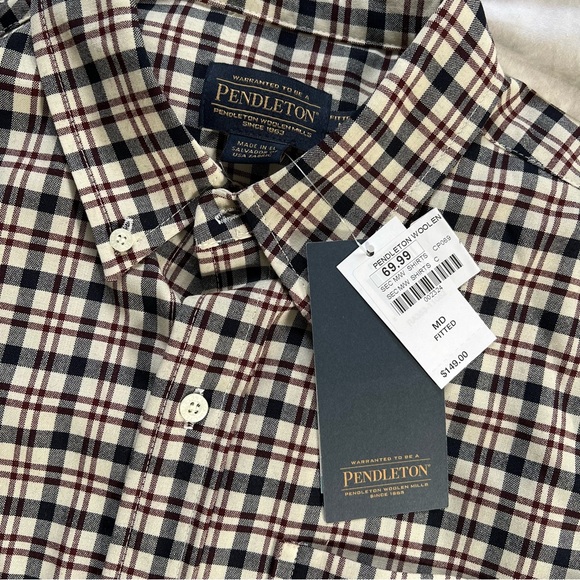 Pendleton AirLoom Stretch Merino Button-Down Shirt - Picture 2 of 3
